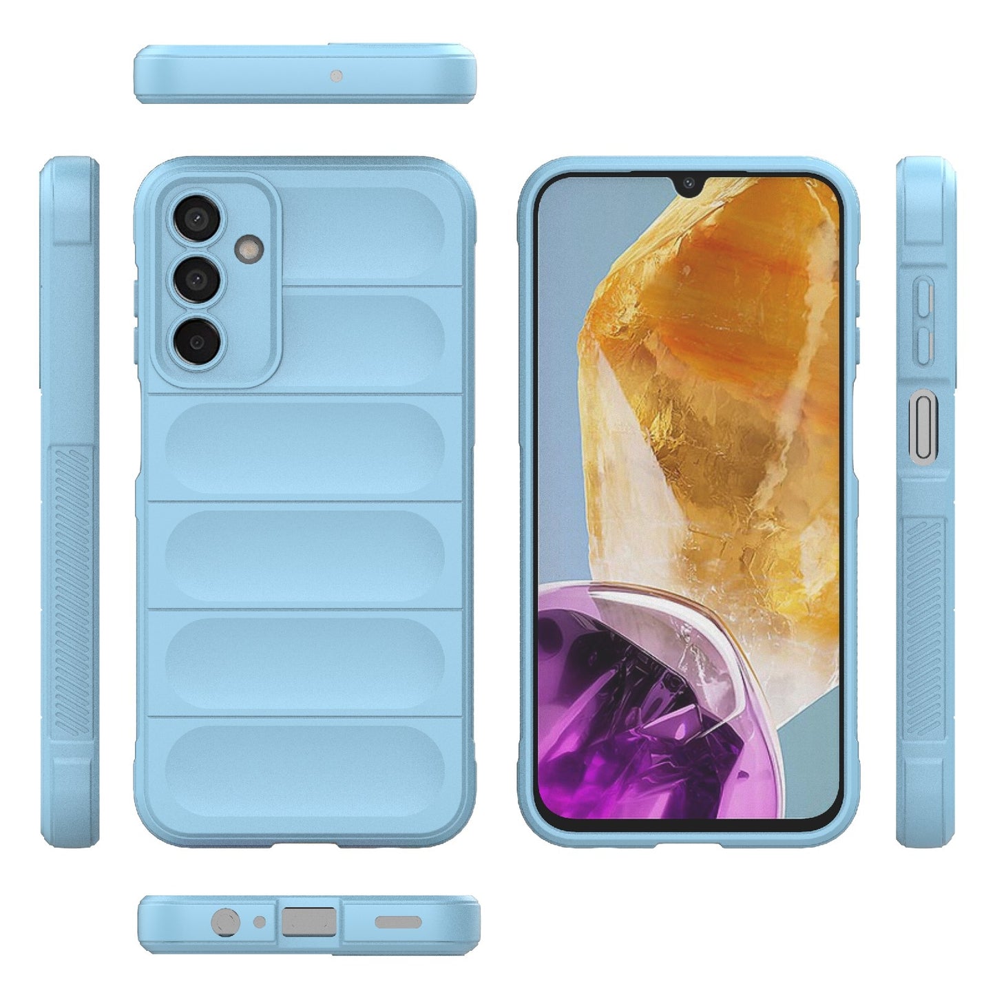 Samsung Galaxy M15 5G Global Magic Shield TPU + Flannel Phone Case - Stylish, Durable, and Lightweight Protection