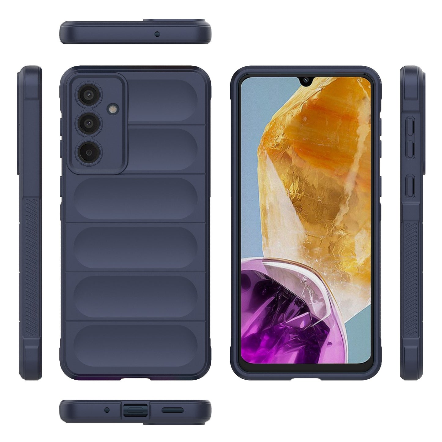 Samsung Galaxy M55 5G Magic Shield TPU + Flannel Phone Case - Stylish, Durable, and Lightweight Protection