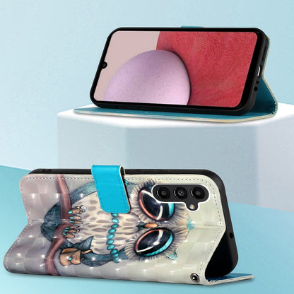 Samsung Galaxy A24 Leather Flip Phone Case with 3D Painted Design, Card Holder, Wallet & Stand Function - Durable Protection & Easy Access