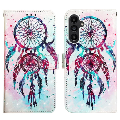 Samsung Galaxy A15 Leather Flip Phone Case with 3D Painted Design, Card Holder, Wallet & Stand Function - Durable Protection & Easy Access