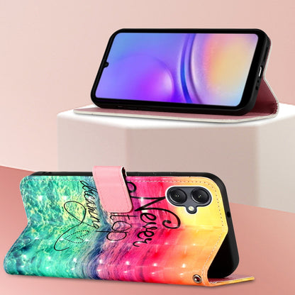 Samsung Galaxy A05 Leather Flip Phone Case with 3D Painted Design, Card Holder, Wallet & Stand Function - Durable Protection & Easy Access