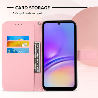 Samsung Galaxy A05 Leather Flip Phone Case with 3D Painted Design, Card Holder, Wallet & Stand Function - Durable Protection & Easy Access