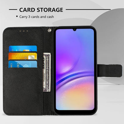 Samsung Galaxy A05 Leather Flip Phone Case with 3D Painted Design, Card Holder, Wallet & Stand Function - Durable Protection & Easy Access