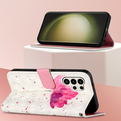 Samsung Galaxy S24 Ultra 5G Leather Flip Phone Case with 3D Painted Design, Card Holder, Wallet & Stand Function - Durable Protection & Easy Access