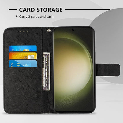 Samsung Galaxy S24 Ultra 5G Leather Flip Phone Case with 3D Painted Design, Card Holder, Wallet & Stand Function - Durable Protection & Easy Access