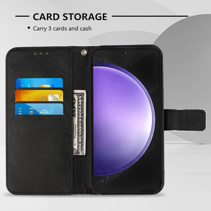 Samsung Galaxy S24+ 5G Leather Flip Phone Case with 3D Painted Design, Card Holder, Wallet & Stand Function - Durable Protection & Easy Access