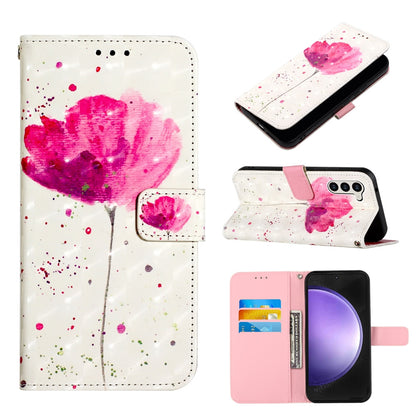Samsung Galaxy S24 5G Leather Flip Phone Case with 3D Painted Design, Card Holder, Wallet & Stand Function - Durable Protection & Easy Access