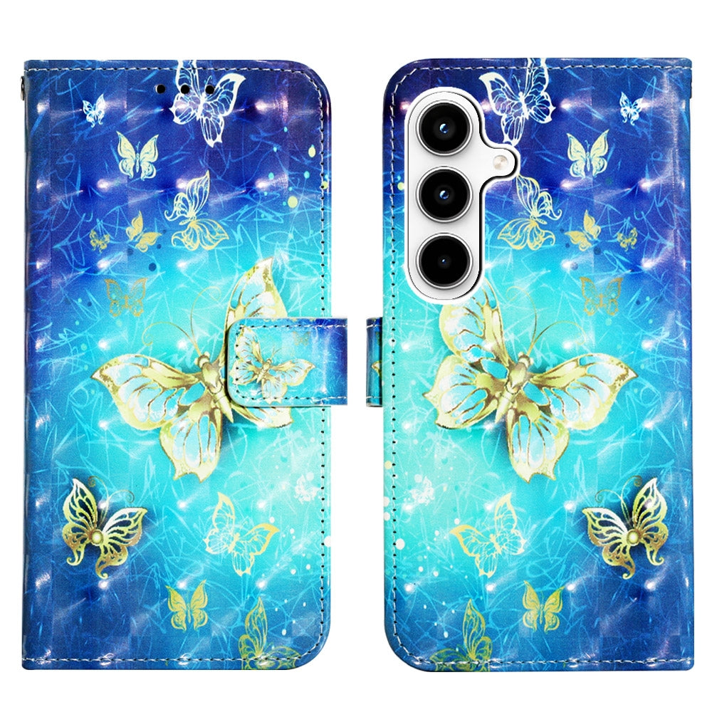 Samsung Galaxy A35 5G Leather Flip Phone Case with 3D Painted Design, Card Holder, Wallet & Stand Function - Durable Protection & Easy Access