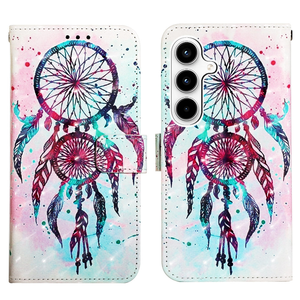 Samsung Galaxy A35 5G Leather Flip Phone Case with 3D Painted Design, Card Holder, Wallet & Stand Function - Durable Protection & Easy Access