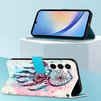Samsung Galaxy A35 5G Leather Flip Phone Case with 3D Painted Design, Card Holder, Wallet & Stand Function - Durable Protection & Easy Access