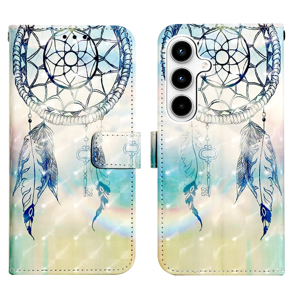 Samsung Galaxy A35 5G Leather Flip Phone Case with 3D Painted Design, Card Holder, Wallet & Stand Function - Durable Protection & Easy Access