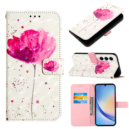 Samsung Galaxy A35 5G Leather Flip Phone Case with 3D Painted Design, Card Holder, Wallet & Stand Function - Durable Protection & Easy Access