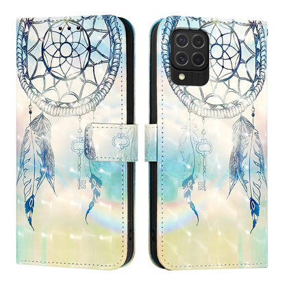 Samsung Galaxy M62 Leather Flip Phone Case with 3D Painted Design, Card Holder, Wallet & Stand Function - Durable Protection & Easy Access