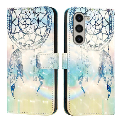 Samsung Galaxy Z Fold6 Leather Flip Phone Case with 3D Painted Design, Card Holder, Wallet & Stand Function - Durable Protection & Easy Access