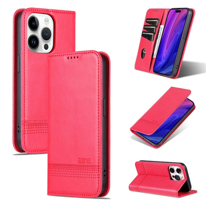 iPhone 15 Pro Leather Wallet Case with Card Holder & Magnetic Closure