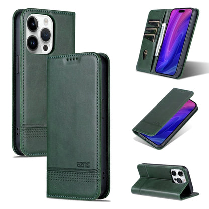 iPhone 15 Pro Leather Wallet Case with Card Holder & Magnetic Closure