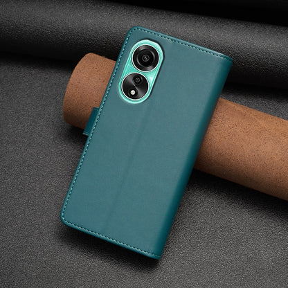 OPPO A78 4G Leather Flip Phone Case with Zipper Wallet and 9 Card Slots, Durable PU + TPU Material