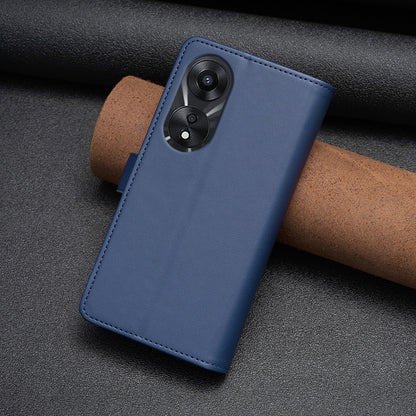 OPPO A78 5G Leather Flip Phone Case with Zipper Wallet and 9 Card Slots, Durable PU + TPU Material