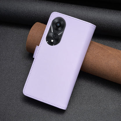 OPPO A78 5G Leather Flip Phone Case with Zipper Wallet and 9 Card Slots, Durable PU + TPU Material