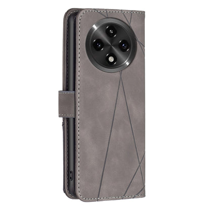 OPPO A2 Pro 5G Rhombus Texture Leather Phone Case with Magnetic Buckle and Card Holder