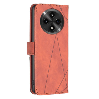 OPPO A3 Pro 5G Rhombus Texture Leather Phone Case with Magnetic Buckle and Card Holder