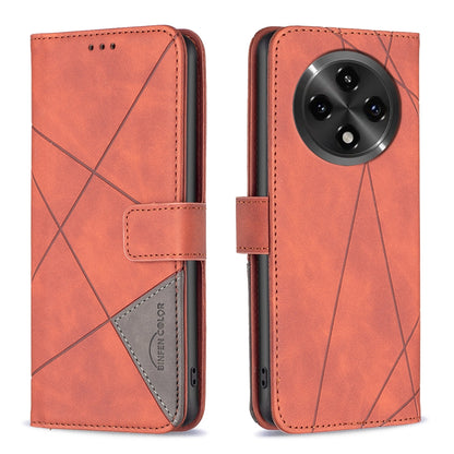 OPPO A2 Pro 5G Rhombus Texture Leather Phone Case with Magnetic Buckle and Card Holder
