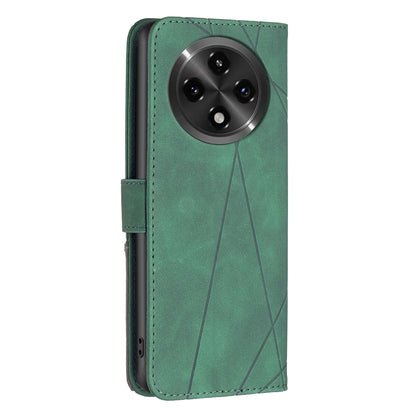 OPPO A2 Pro 5G Rhombus Texture Leather Phone Case with Magnetic Buckle and Card Holder