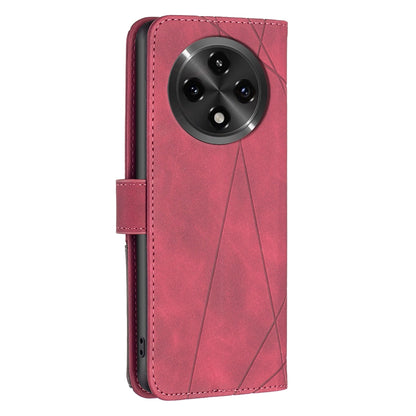 OPPO A2 Pro 5G Rhombus Texture Leather Phone Case with Magnetic Buckle and Card Holder