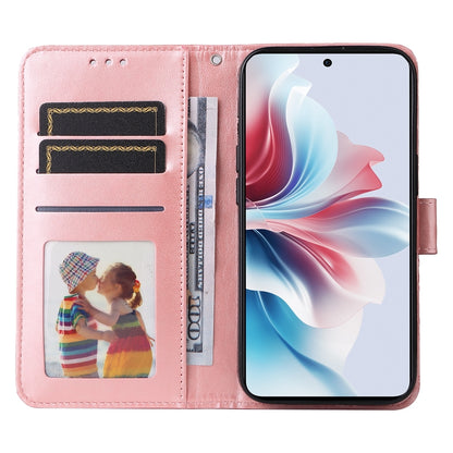 OPPO Reno11 F25 Pro Global Sunflower Embossed Leather Wallet Phone Case with Kickstand and Card Holder