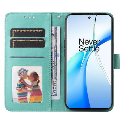 OPPO K12 Sunflower Embossed Leather Wallet Phone Case with Kickstand and Card Holder