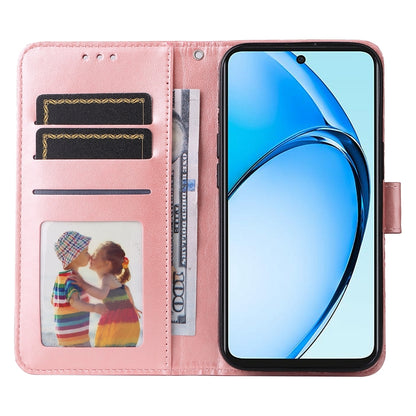 OPPO A60 4G Global Sunflower Embossed Leather Wallet Phone Case with Kickstand and Card Holder