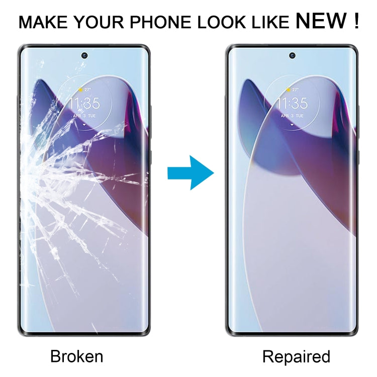 Motorola Moto X30 Pro Front Outer Glass Lens with OCA Adhesive - Replacement Part for Screen Repair