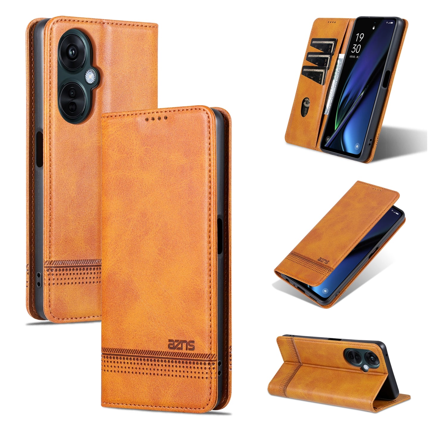 OPPO K11x Leather Wallet Case with Card Holder & Magnetic Closure