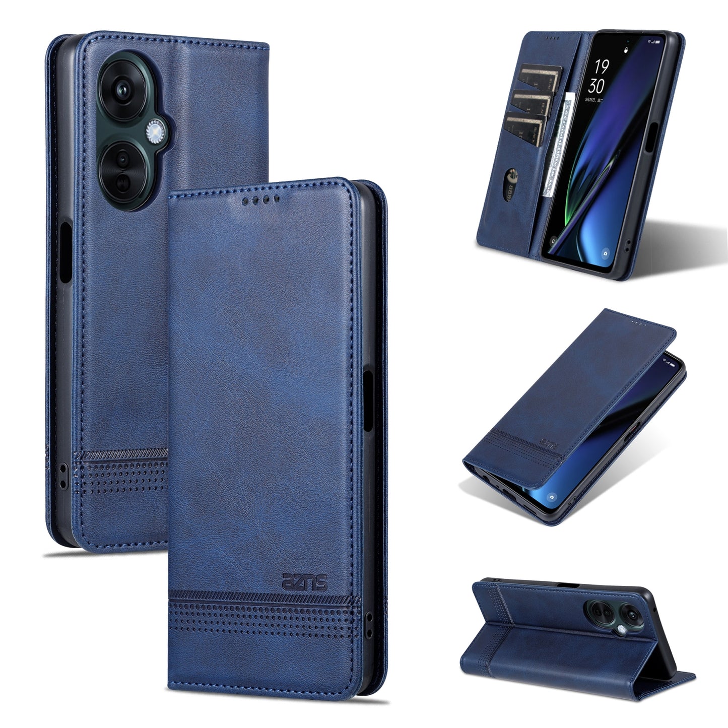 OPPO K11x Leather Wallet Case with Card Holder & Magnetic Closure