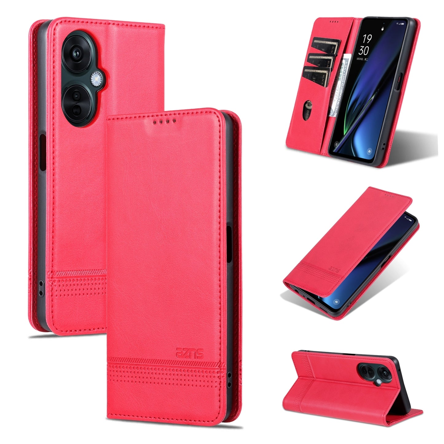 OPPO K11 5G/OnePlus Nord CE3 China Leather Wallet Case with Card Holder & Magnetic Closure