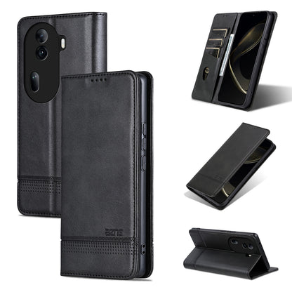 OPPO Reno11 China Leather Wallet Case with Card Holder & Magnetic Closure