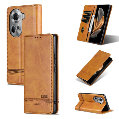 OPPO Reno11 Global Leather Wallet Case with Card Holder & Magnetic Closure