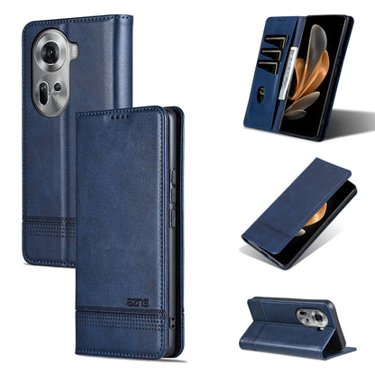 OPPO Reno11 Global Leather Wallet Case with Card Holder & Magnetic Closure