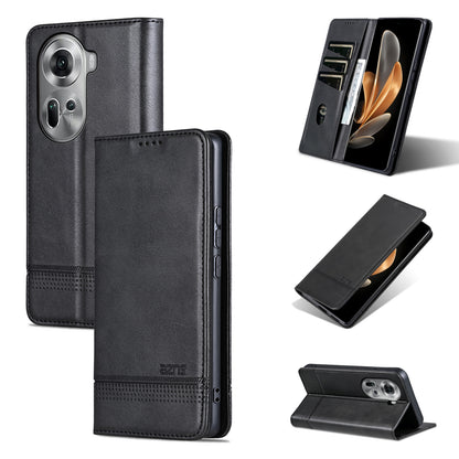 OPPO Reno11 Global Leather Wallet Case with Card Holder & Magnetic Closure