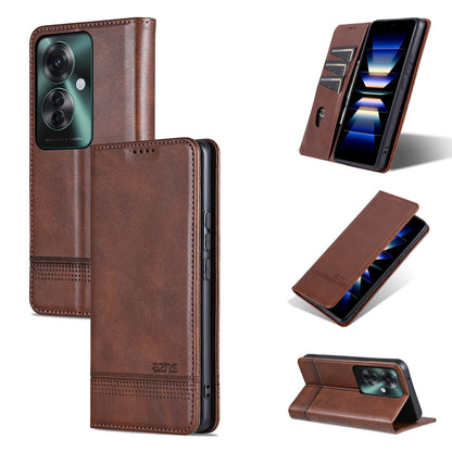 OPPO Reno11 F Leather Wallet Case with Card Holder & Magnetic Closure