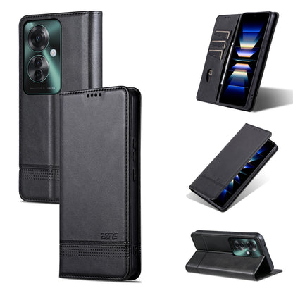 OPPO Reno11 F Leather Wallet Case with Card Holder & Magnetic Closure