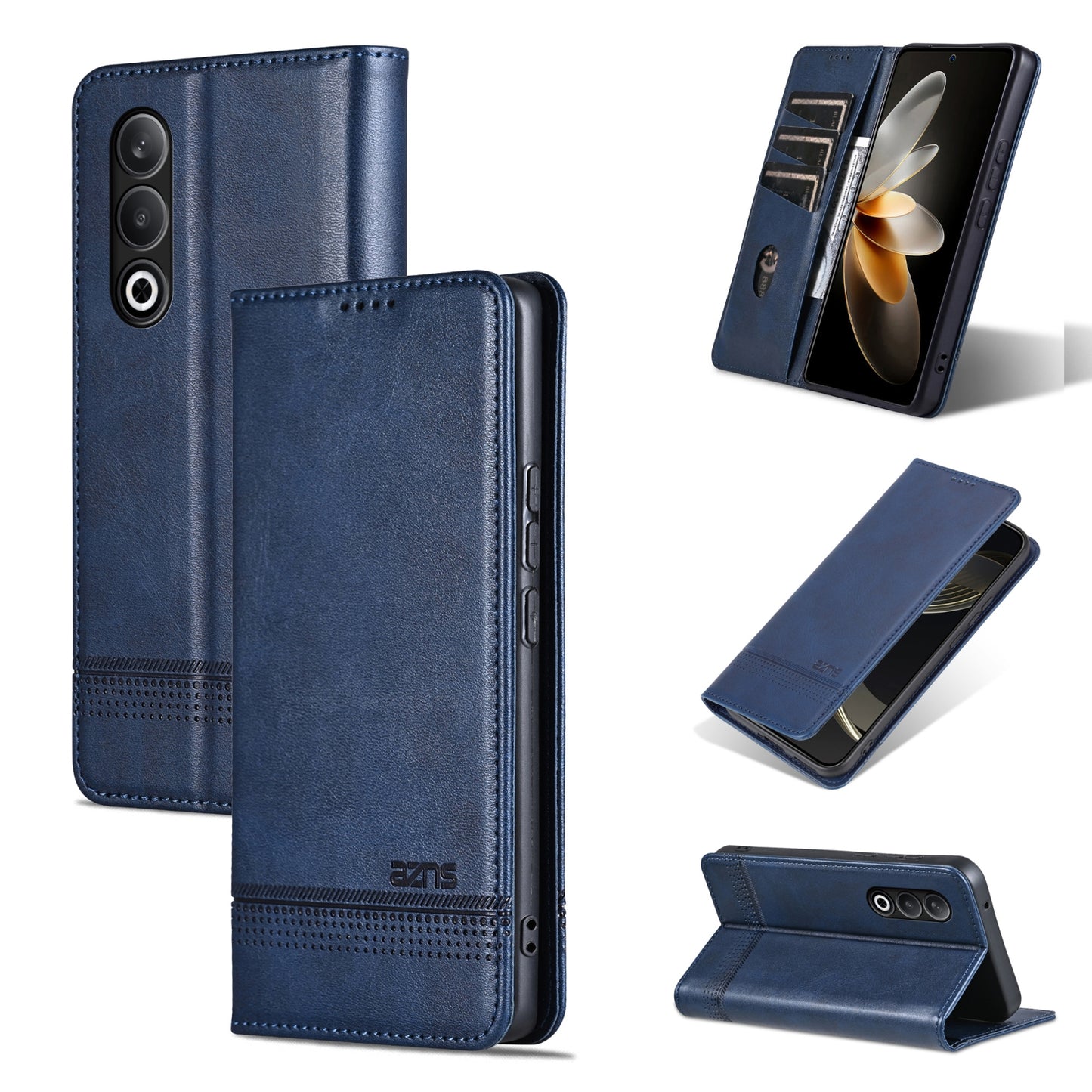 OPPO K12 Leather Wallet Case with Card Holder & Magnetic Closure