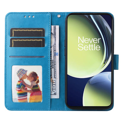 OnePlus Nord N30 Sunflower Embossed Leather Wallet Phone Case with Kickstand and Card Holder