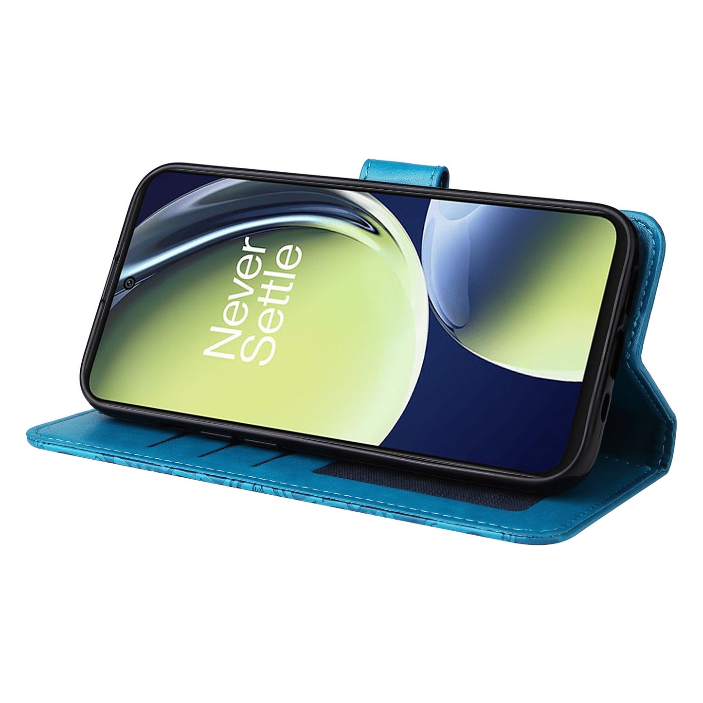 OnePlus Nord CE 3 Lite Sunflower Embossed Leather Wallet Phone Case with Kickstand and Card Holder