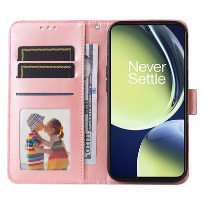 OnePlus Nord N30 Sunflower Embossed Leather Wallet Phone Case with Kickstand and Card Holder