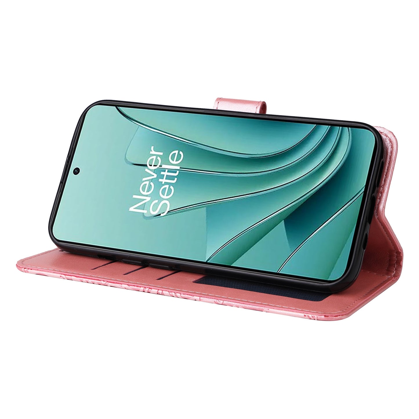 OnePlus Nord 3 Sunflower Embossed Leather Wallet Phone Case with Kickstand and Card Holder