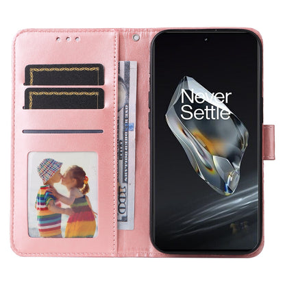 OnePlus 12 Sunflower Embossed Leather Wallet Phone Case with Kickstand and Card Holder