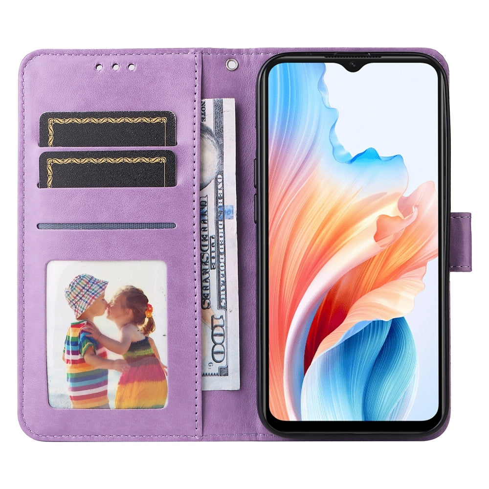 OnePlus 12R Sunflower Embossed Leather Wallet Phone Case with Kickstand and Card Holder