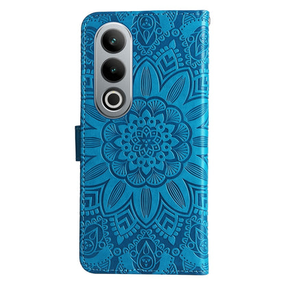 OnePlus Ace 3V Sunflower Embossed Leather Wallet Phone Case with Kickstand and Card Holder