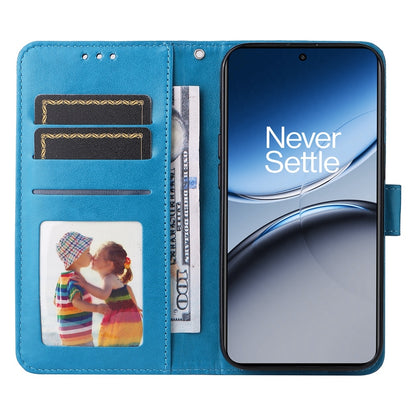 OnePlus Nord 4 Sunflower Embossed Leather Wallet Phone Case with Kickstand and Card Holder